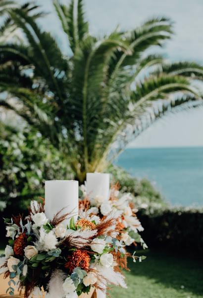 Peach shades in ceramic · Γάμος σε ροδακινί 7