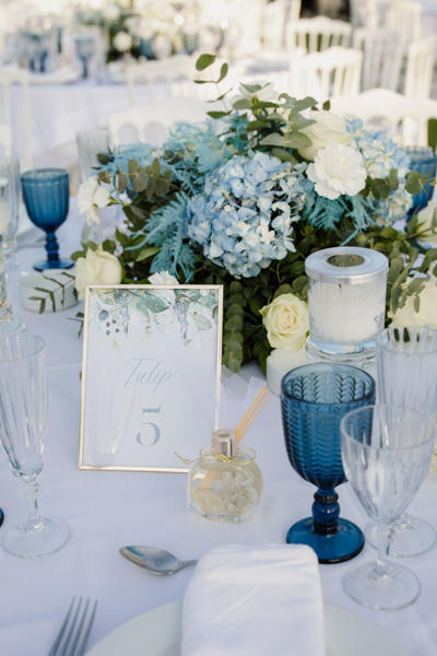 Dusty blue wedding · Γάμος σε σιελ 13